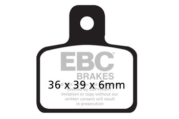 EBC KLOCKI HAMULCOWE PRZÓD/TYŁ MOTO HUSQVARNA CR 50 (05)