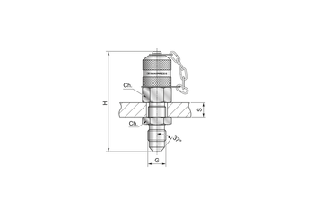 Przyłącze pomiarowe grodziowe wg SAE J514 7/16"-20 JIC37 zat. metal. S11707162C - Minipress