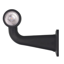 WAŚ LAMPA OBRYSOWA BIAŁO-CZERWONA DIODOWA NA WYSIĘGNIKU ŁAMANYM LEWA DŁUGA 12/24V W21.5RF