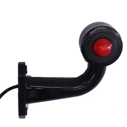 GMP LAMPA OBRYSOWA BIAŁO-CZERWONA DIODOWA NA WYSIĘGNIKU ŁAMANYM, PRAWA KRÓTKA GMP1017PH