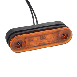 HORPOL LAMPA OBRYSOWA POMARAŃCZ. DIODOWA OWALNA 12/24V, Z PODKŁADKAMI - SCHMITZ, KRONE LD957