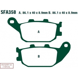 EBC KLOCKI HAMULCOWE SKUTEROWE EBCSFA358 do HONDA NSS 250 FORZA/FORZA-ST/S/T/JAZZ/REFLEX (00-04)