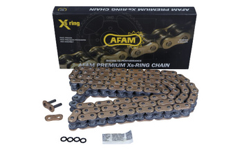 AFAM ŁAŃCUCH NAPĘDOWY MOTO 530 XS-RING ZŁOTY (4890DAN)
