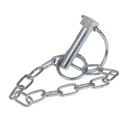 GMP Zawleczka rurkowa 12x58mm + łańcuszek max średnica rury 58mm, ocynkowana ZAW1258