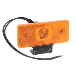 WAŚ LAMPA OBRYSOWA POMARAŃCZOWA 12/24V, NA ŻARÓWKĘ+MOCOWANIE W17
