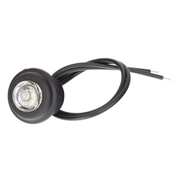 WAŚ LAMPA OBRYSOWA BIAŁA 1-DIODOWA OKRĄGŁA, 12/24V W80B