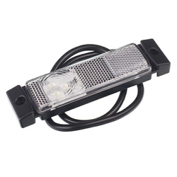 HORPOL Lampa obrysowa biała diodowa z odblaskiem, 12/24V LD127