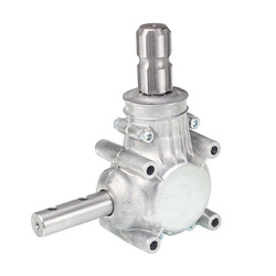 PRZEKŁADNIA DO ROZSIEWACZA NAW. ALUM. ROZSIEWACZ JEDNOTARCZOWY "LEJEK" I=1:1, Z=15/15, KRÓTKI WAŁEK (FREZ) C01.04