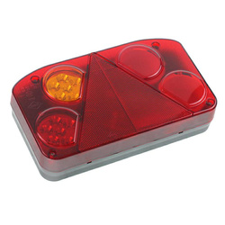 HORPOL LAMPA TYLNA ZESP. LEWA, DIODOWA, TRÓJKĄT ODBLASKOWY, KOSZULKI TERMOKURCZLIWE, KONEKTORY LZD853