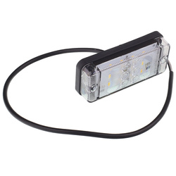 WAŚ LAMPA COFANIA LEDOWA BIAŁA 12/24V, L/P, PRZEWÓD 38CM W84.