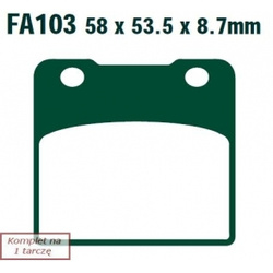 EBC KLOCKI HAMULCOWE MOTO SUZUKI VS 400 INTRUDER (94-)/ GSX 250 (87)