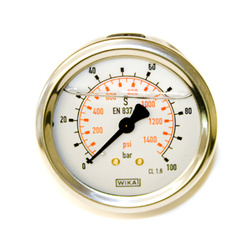 WIKA Manometr 1/4 tył, 0-100 BAR B711-W063100T