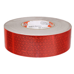 REFLEXITE Taśma odblaskowa 50MB czerwona III generacja, ciągła, konturowa GMP0396000003H