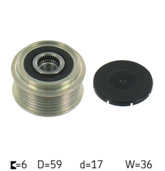 SKF KOŁO PASOWE ALTERNATORA FORD 1,8TDCI FOCUC 01-