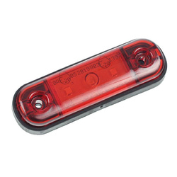 WAŚ LAMPA OBRYSOWA CZERWONA DIODOWA OWALNA 12/24V - SCHMITZ, KRONE W97.1C