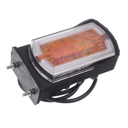 HORPOL LAMPA ZESP. PRZEDNIA DIODOWA Z KIERUNKOWSKAZEM PRZEDNIM, 12/24V, UNIWERSALNA L/P, BOCZNE MOCOWANIE + PRZEWÓD 1M LZD 2789/W1