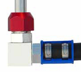 MAGNETI MARELLI ŁĄCZNIK PRZEWÓD ALUMINIOWY Z PRZEWODEM GUMOWYM 90 STOPNI 5/8" (15,9MM)-#11