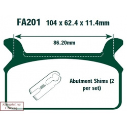 EBC KLOCKI HAM. MOTO. HARLEY DAVIDSON® FLHR, FLHRCI (ROAD KING®, ROAD KING CLASSIC®) (94-99)