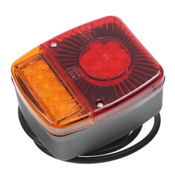 WAŚ LAMPA TYLNA ZESP. 2-SEGM. L/P PRZYCZEPKA KWADRATOWA, DIODOWA, Z PRZEWODEM W18