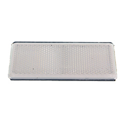 WAŚ ODBLASK PROSTOKĄTNY PRZYKLEJANY BIAŁY 96X42MM UP96X42B