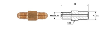 PRZEWODY HAMULCOWE ŁĄCZNIK PRZEWODÓW HAM. ZEW. M 12X1 SF ZEW M 10X1,25 SF