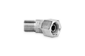 Złączka kolankowa 45st z nakrętką 1/4” BSP AISI316 - IMM / Interpump