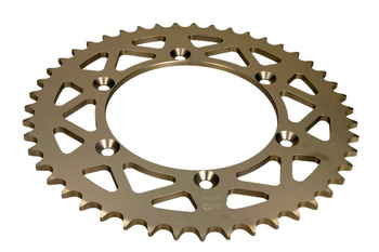 AFAM ZĘBATKA NAPĘDZANA TYŁ MOTO ALUMINIOWA ANODOWANA SREBRNA