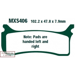 EBC Klocki Hamulcowe Motocyklowe EBCMXS406 KTM SMR 450 (04)