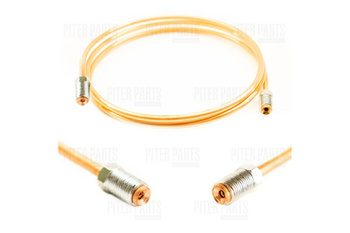 PITER PARTS Przewód hamulcowy miedziany PPH050 D-D Długość 500mm z końcówkami typu D-D