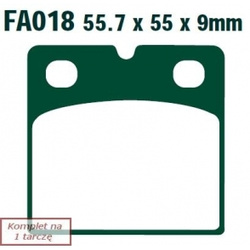 EBC KLOCKI HAMULCOWE HH EBCFA018HH do DUCATI KL1100 LT (ABS) (89-07/93)/ 900 SD DARMAH (78) BMW K1 (ABS) (88-93)