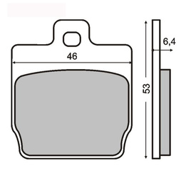 RMS KLOCKI HAMULCOWE MOTO RMS225100280 MBK NITRO