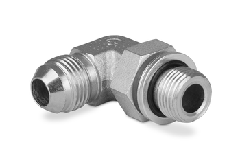 Przyłączka kolankowa z przeciwnakrętką M10x1-1/2” JIC 5400-10-05 - IMM / Interpump