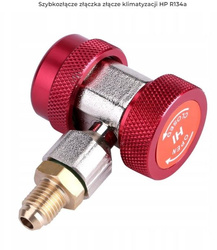 DIAGNOSTYKA Złącze Serwisowe Do Klimatyzacji 07-1023 R134A HP CZERWONE