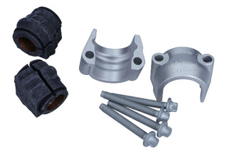 FEBI Zestaw naprawczy stabilizatora MERCEDES C-Klasa W203 / CL203 Przód Gumy+Obejmy+Śruby FE46546