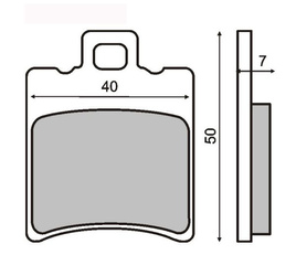 RMS KLOCKI HAMULCOWE MOTO RMS225100190 APRILIA AMICO / PIAGGIO ZIP FAST RIDER 50CC
