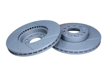 MAXGEAR TARCZA HAMULCOWA SPORT 19-1059SPORT do VW Golf 5 / Audi A3 / Skoda Octavia / Caddy / Touran Przód (288x25mm, Nawiercana i Nacinana, z powłoką antykorozyjną)