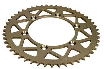 AFAM ZĘBATKA NAPĘDZANA TYŁ MOTO ALUMINIOWA ANODOWANA SREBRNA