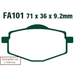 EBC KLOCKI HAM. MOTO.  YAMAHA XT 600/600 Z TENERE (88-90)/  XT 225 (86-87)