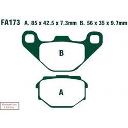 EBC KLOCKI HAMULCOWE MOTO. APRILIA ETX 125 (99-01)/