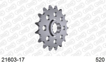 AFAM Zębatka Napędowa Przód MOTO 17 Zębów STALOWA 21603-17