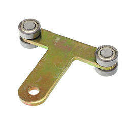 ROLKA CYNKOWANA PODWÓJNA SZEROKA L=96MM KÓŁKO PROSTE Z ŁOŻYSKIEM 24X20MM RTP