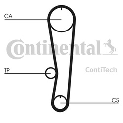 CONTITECH Pasek rozrządu CT757 SUZUKI 1,6 103Z / BALENO