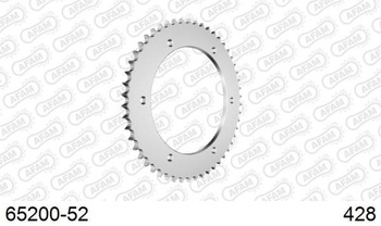 AFAM ZĘBATKA NAPĘDZANA TYŁ MOTO STALOWA OCYNKOWANA SREBRNA