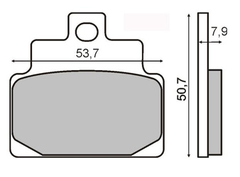 RMS Klocki Hamulcowe Motocyklowe RMS225100460 APRILIA LEONARDO 125CC od 1999