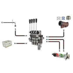 ZESTAW HYDRAULICZNY Z ZEWNĘTRZNYM ROZDZIELACZEM 4 SEKCYJNYM C-360, C-360-3P 20019200411
