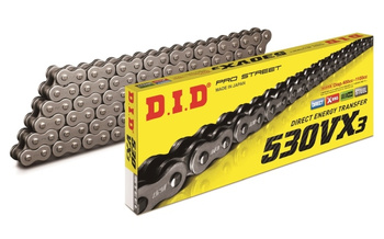 D.I.D Łańcuch Napędowy MOTO 530 X-RING DID530VX3-104 (4100AN) Rozkuty + Ogniwo