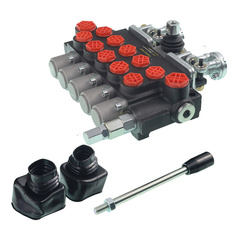 GMP ROZDZIELACZ HYDRAULICZNY 5-SEKCYJNY 40L/MIN + JOYSTICKI, 5 SEKCJI - STEROWANE JEDNĄ DŹWIGNIĄ I DWOMA JOYSTICKAMI GMP05P405XA12XJOYH