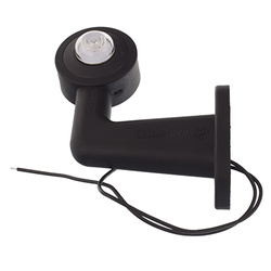 WAŚ LAMPA OBRYSOWA BIAŁA DIODOWA NA WYSIĘGNIKU ŁAMANYM LEWA KRÓTKA 12/24V W21.2L