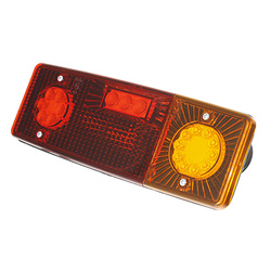 LAMPA TYLNA ZESP. 2-SEGM. LEWA PRZYCZ. PROSTOKĄTNA, DIODOWA, Z PRZEWODEM,12/24V WE549DL