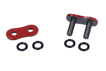 AFAM OGNIWO ŁĄCZĄCE ŁAŃCUCHA NAPĘDOWEGO NITOWANE (SKUWKA) MOTO 520 CZERWONE